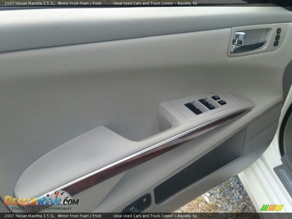 2007 Nissan Maxima 3.5 SL Winter Frost Pearl / Frost Photo #21