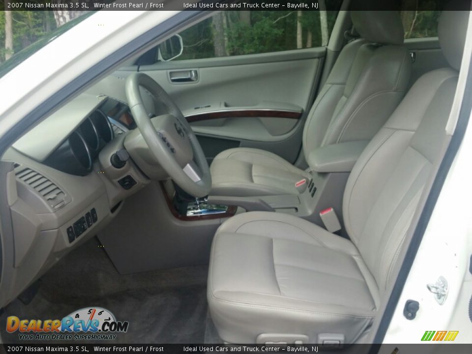 2007 Nissan Maxima 3.5 SL Winter Frost Pearl / Frost Photo #22