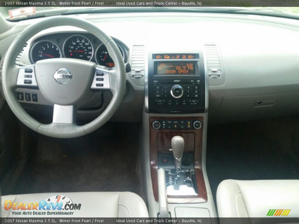 2007 Nissan Maxima 3.5 SL Winter Frost Pearl / Frost Photo #23