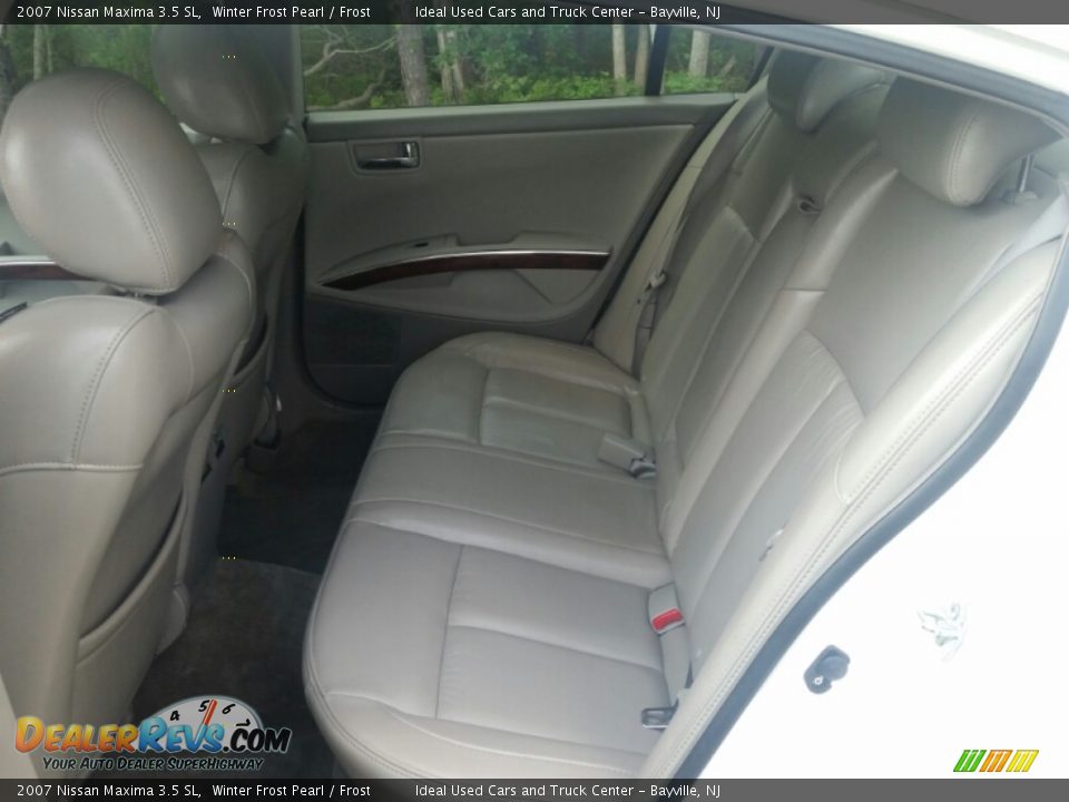2007 Nissan Maxima 3.5 SL Winter Frost Pearl / Frost Photo #24