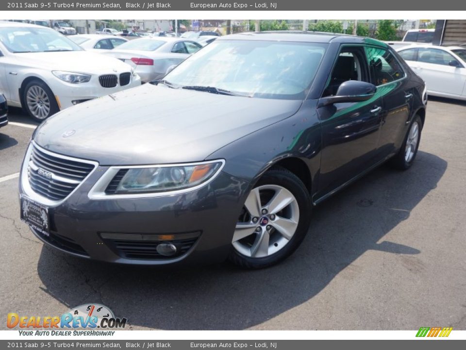 2011 Saab 9-5 Turbo4 Premium Sedan Black / Jet Black Photo #1