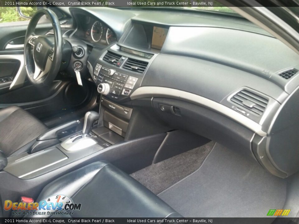 2011 Honda Accord EX-L Coupe Crystal Black Pearl / Black Photo #11