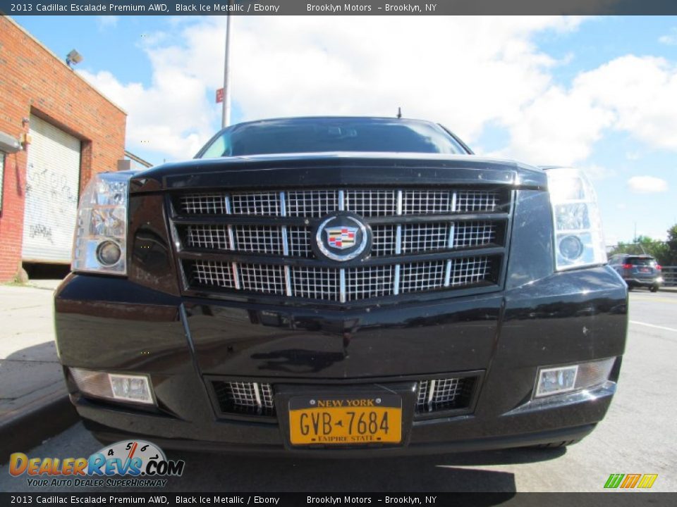 2013 Cadillac Escalade Premium AWD Black Ice Metallic / Ebony Photo #17