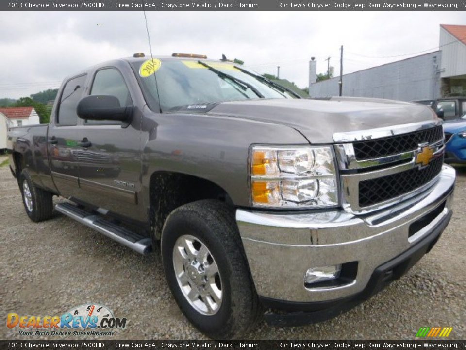 2013 Chevrolet Silverado 2500HD LT Crew Cab 4x4 Graystone Metallic / Dark Titanium Photo #10