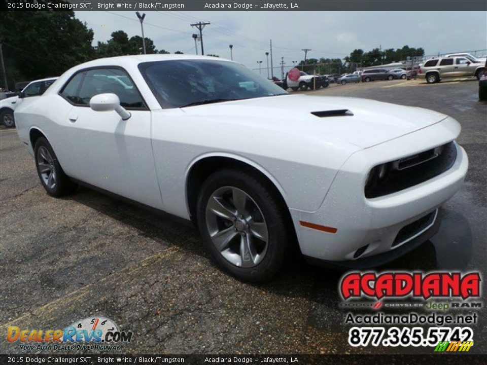 2015 Dodge Challenger SXT Bright White / Black/Tungsten Photo #4