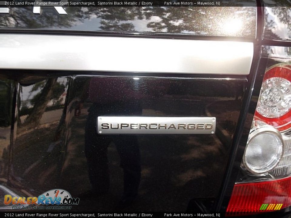 2012 Land Rover Range Rover Sport Supercharged Santorini Black Metallic / Ebony Photo #5