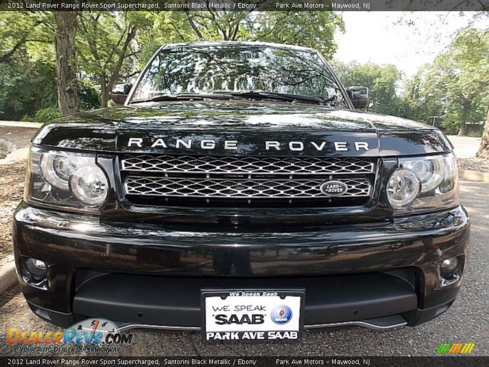 2012 Land Rover Range Rover Sport Supercharged Santorini Black Metallic / Ebony Photo #9