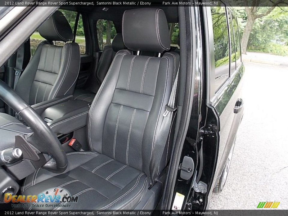 2012 Land Rover Range Rover Sport Supercharged Santorini Black Metallic / Ebony Photo #12