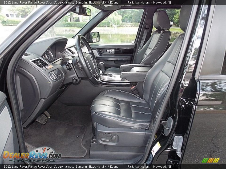 2012 Land Rover Range Rover Sport Supercharged Santorini Black Metallic / Ebony Photo #13