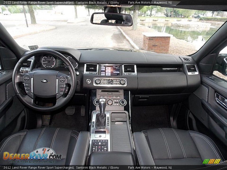 2012 Land Rover Range Rover Sport Supercharged Santorini Black Metallic / Ebony Photo #14