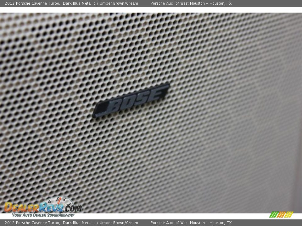 2012 Porsche Cayenne Turbo Dark Blue Metallic / Umber Brown/Cream Photo #15
