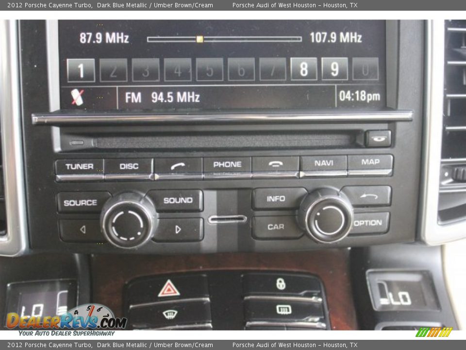 2012 Porsche Cayenne Turbo Dark Blue Metallic / Umber Brown/Cream Photo #22