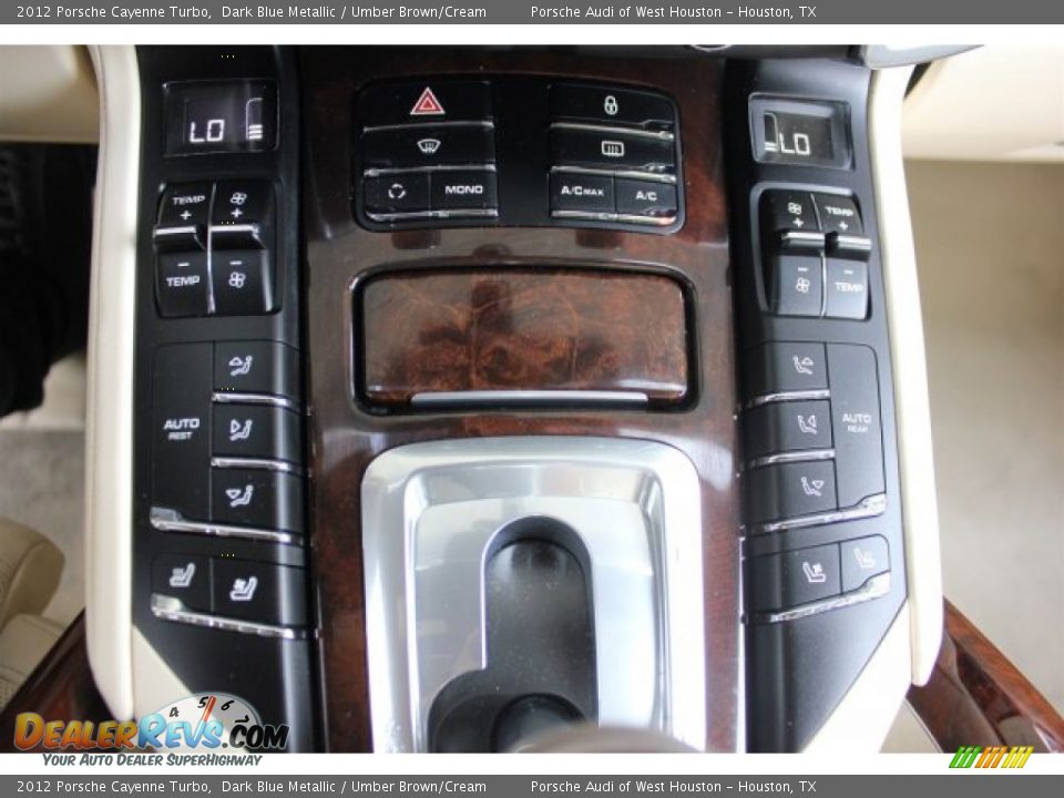 2012 Porsche Cayenne Turbo Dark Blue Metallic / Umber Brown/Cream Photo #23