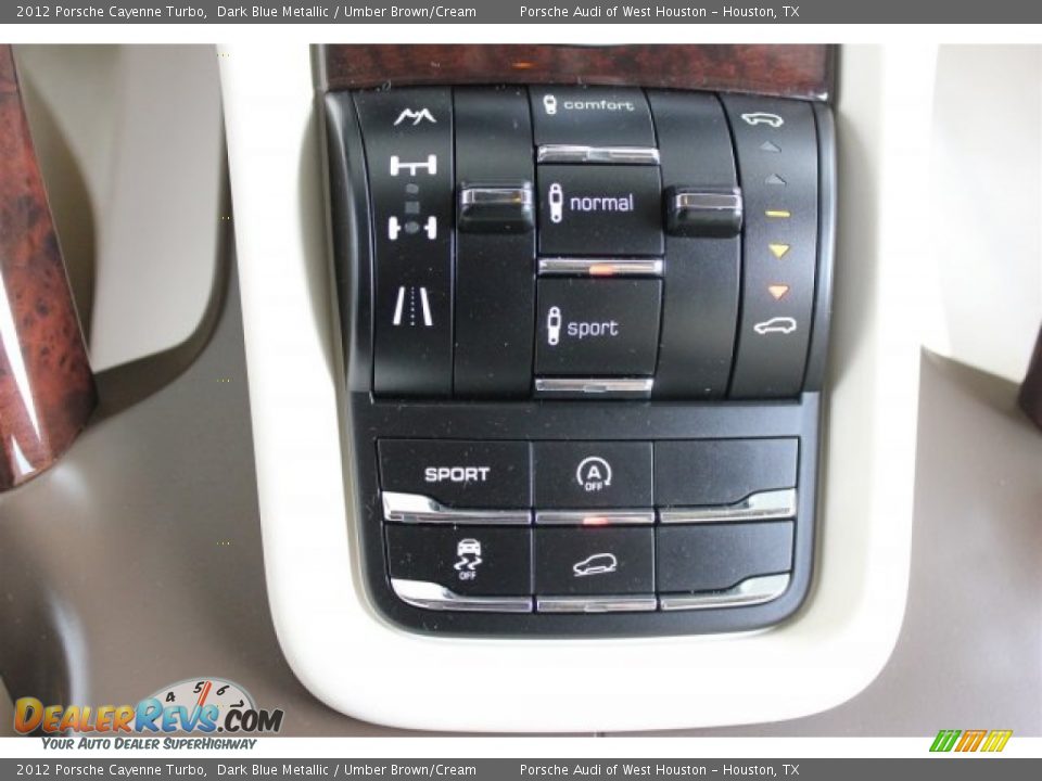 2012 Porsche Cayenne Turbo Dark Blue Metallic / Umber Brown/Cream Photo #24