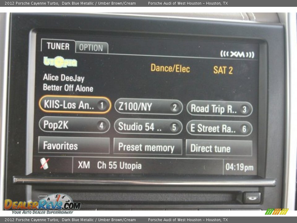 2012 Porsche Cayenne Turbo Dark Blue Metallic / Umber Brown/Cream Photo #28