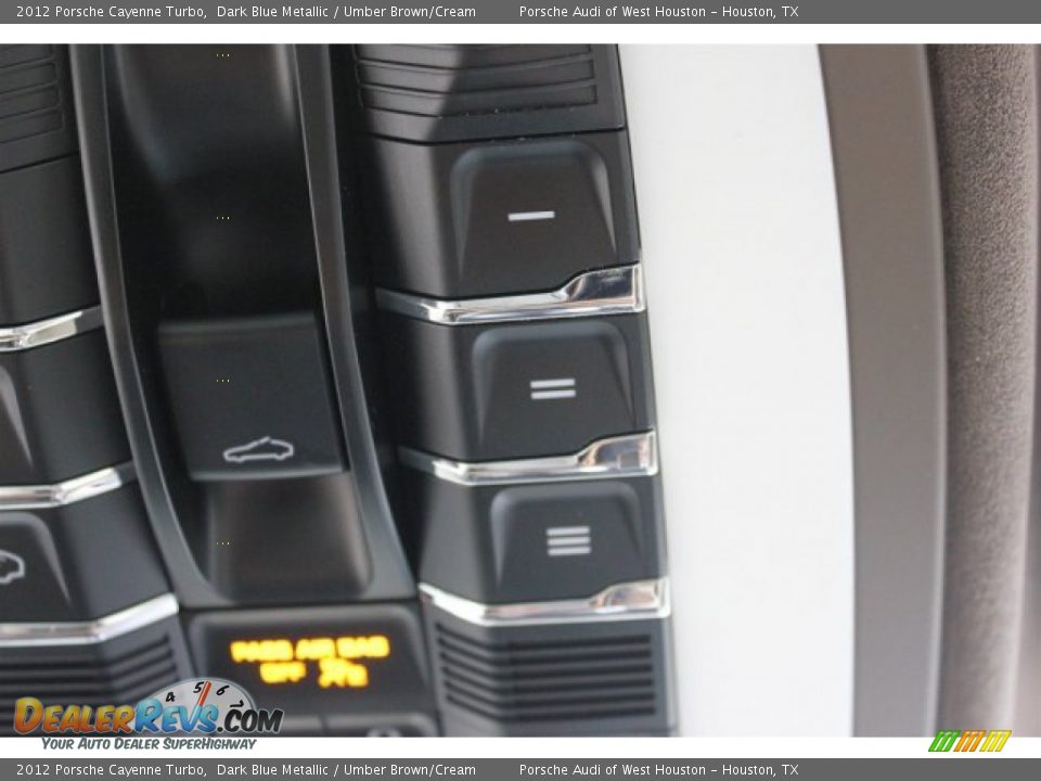 2012 Porsche Cayenne Turbo Dark Blue Metallic / Umber Brown/Cream Photo #30