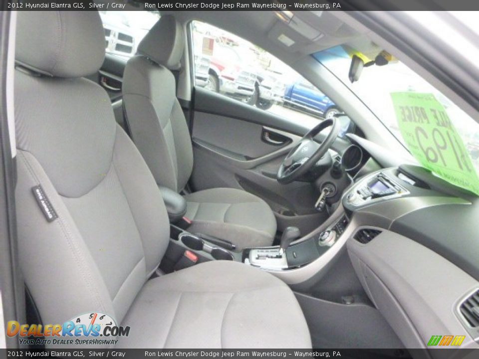 2012 Hyundai Elantra GLS Silver / Gray Photo #9
