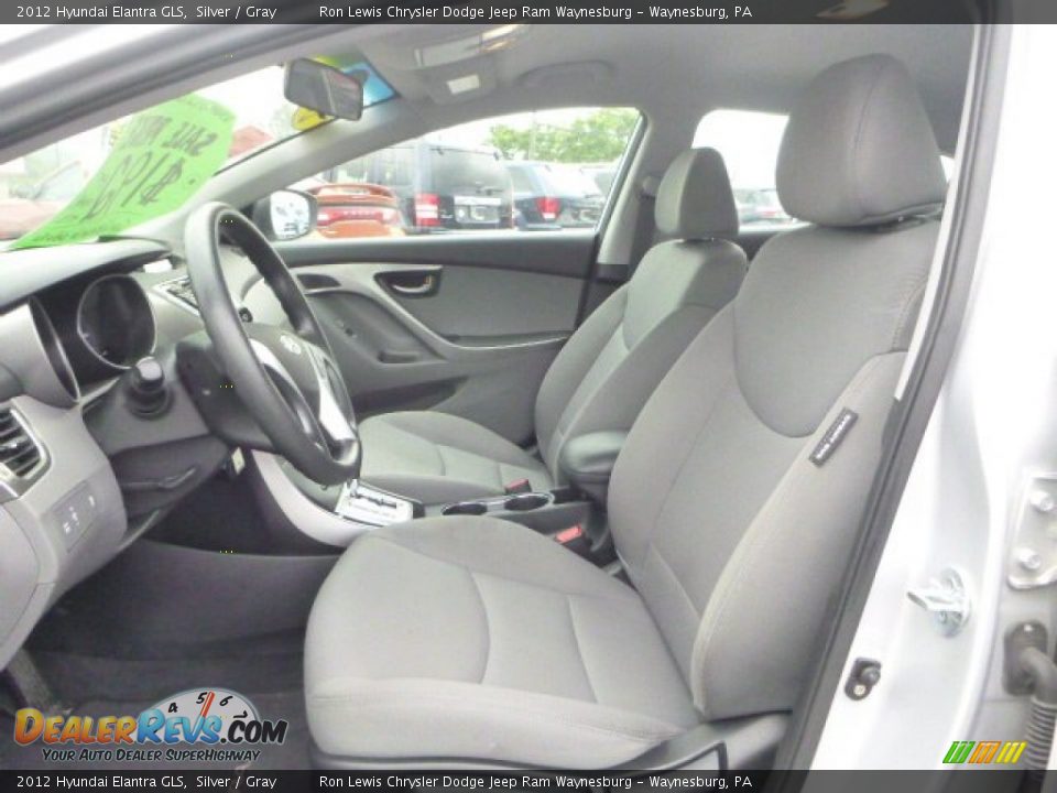 2012 Hyundai Elantra GLS Silver / Gray Photo #12