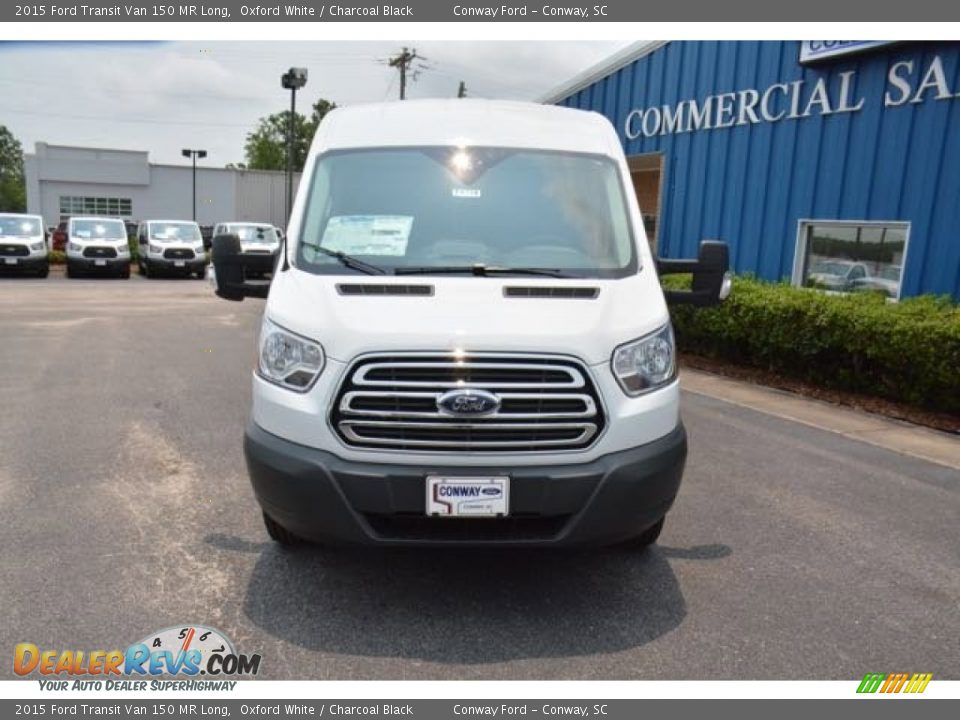 2015 Ford Transit Van 150 MR Long Oxford White / Charcoal Black Photo #2