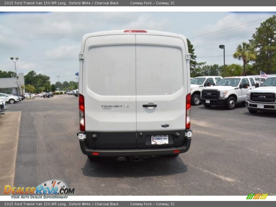 2015 Ford Transit Van 150 MR Long Oxford White / Charcoal Black Photo #5