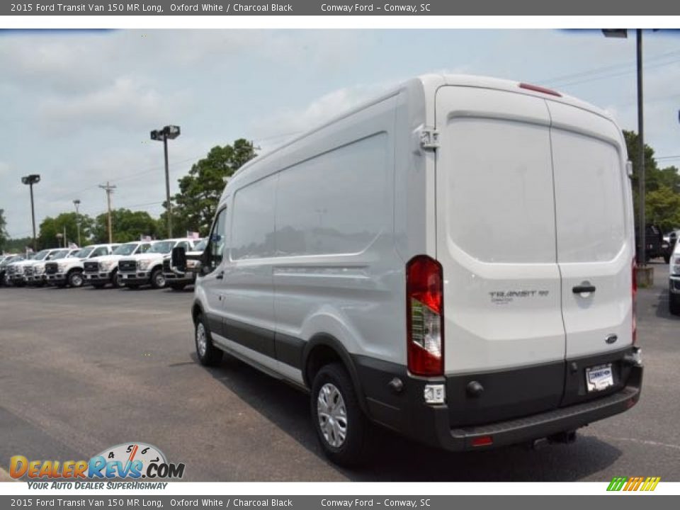 2015 Ford Transit Van 150 MR Long Oxford White / Charcoal Black Photo #6
