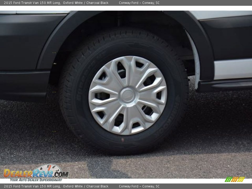 2015 Ford Transit Van 150 MR Long Oxford White / Charcoal Black Photo #8