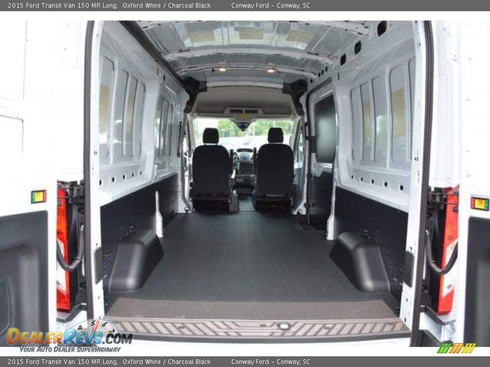 2015 Ford Transit Van 150 MR Long Oxford White / Charcoal Black Photo #11
