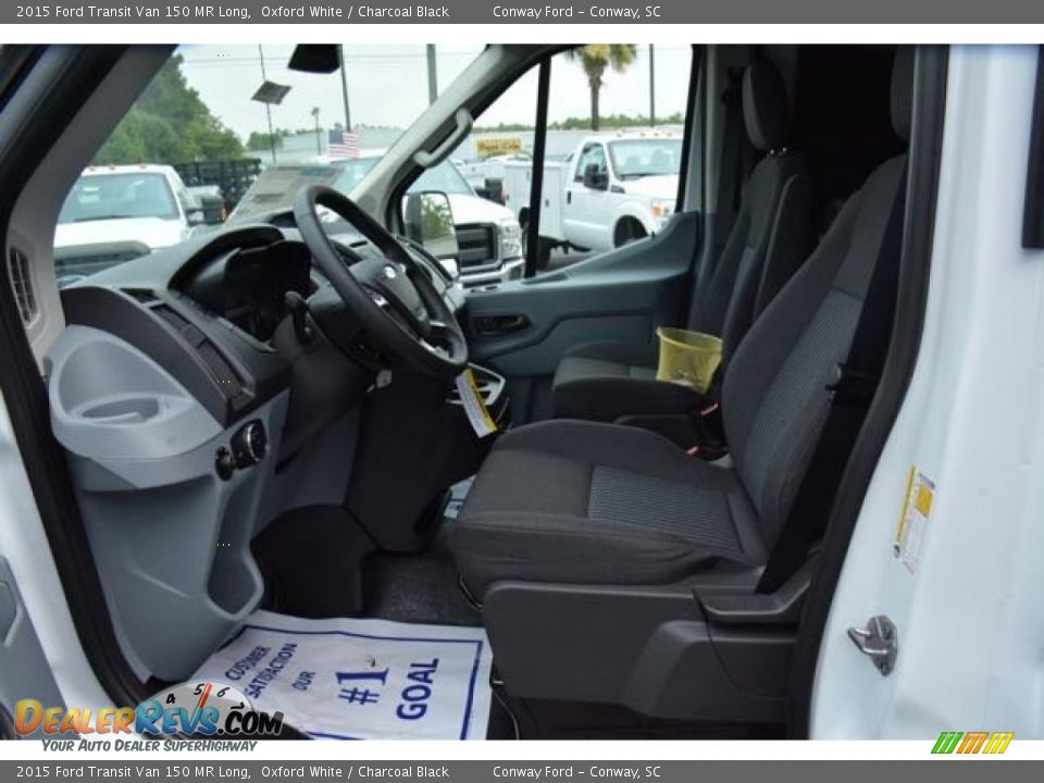 2015 Ford Transit Van 150 MR Long Oxford White / Charcoal Black Photo #13