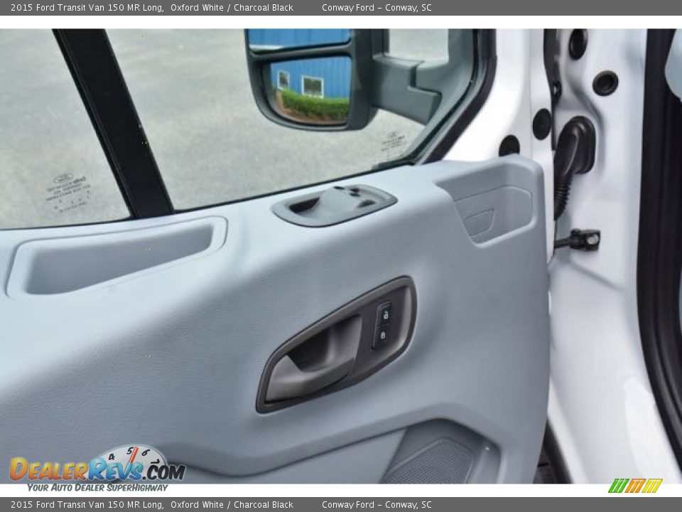 2015 Ford Transit Van 150 MR Long Oxford White / Charcoal Black Photo #14