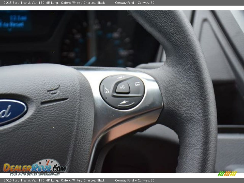 2015 Ford Transit Van 150 MR Long Oxford White / Charcoal Black Photo #18