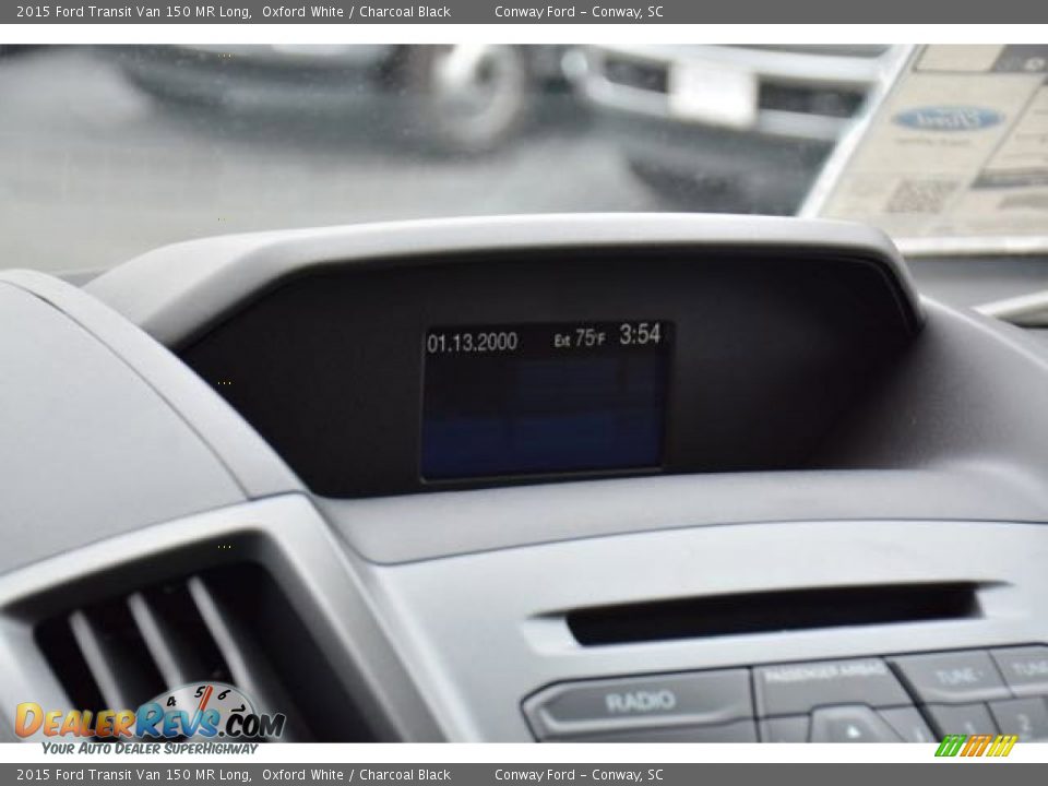 2015 Ford Transit Van 150 MR Long Oxford White / Charcoal Black Photo #19