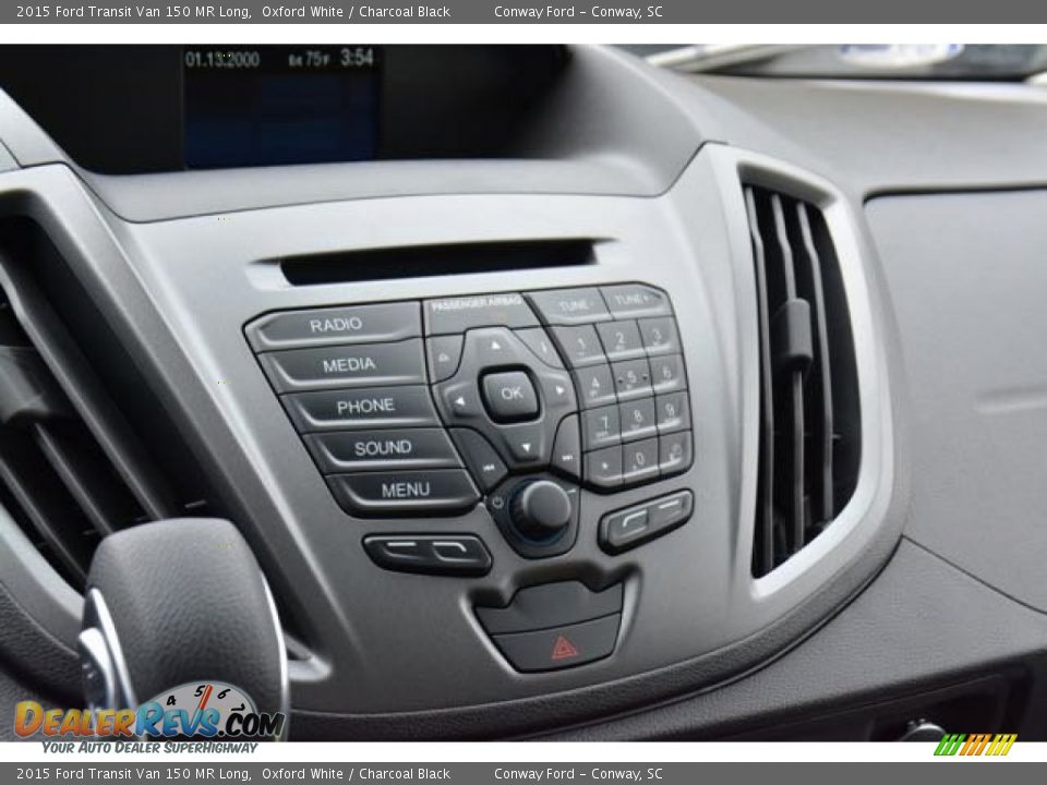 2015 Ford Transit Van 150 MR Long Oxford White / Charcoal Black Photo #20