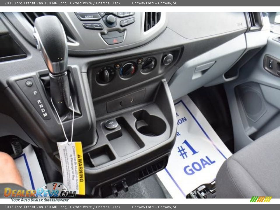 2015 Ford Transit Van 150 MR Long Oxford White / Charcoal Black Photo #22