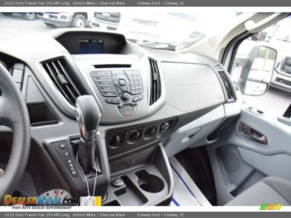 2015 Ford Transit Van 150 MR Long Oxford White / Charcoal Black Photo #23