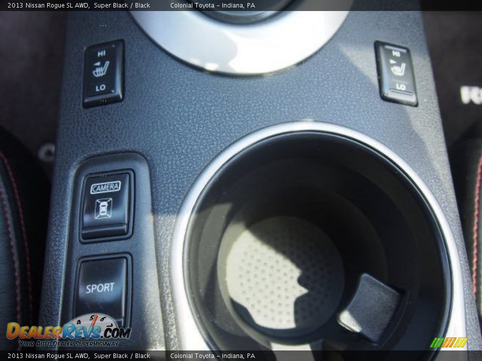 2013 Nissan Rogue SL AWD Super Black / Black Photo #16