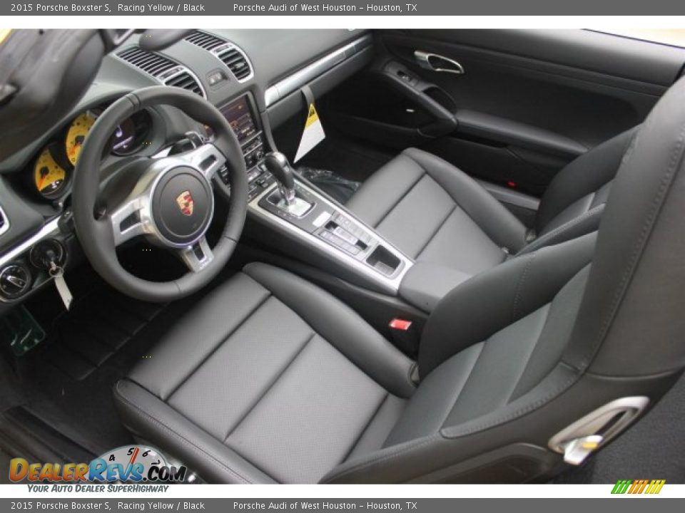 Black Interior - 2015 Porsche Boxster S Photo #17