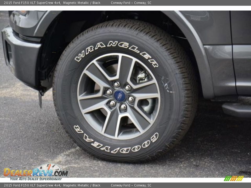 2015 Ford F150 XLT SuperCrew 4x4 Magnetic Metallic / Black Photo #10