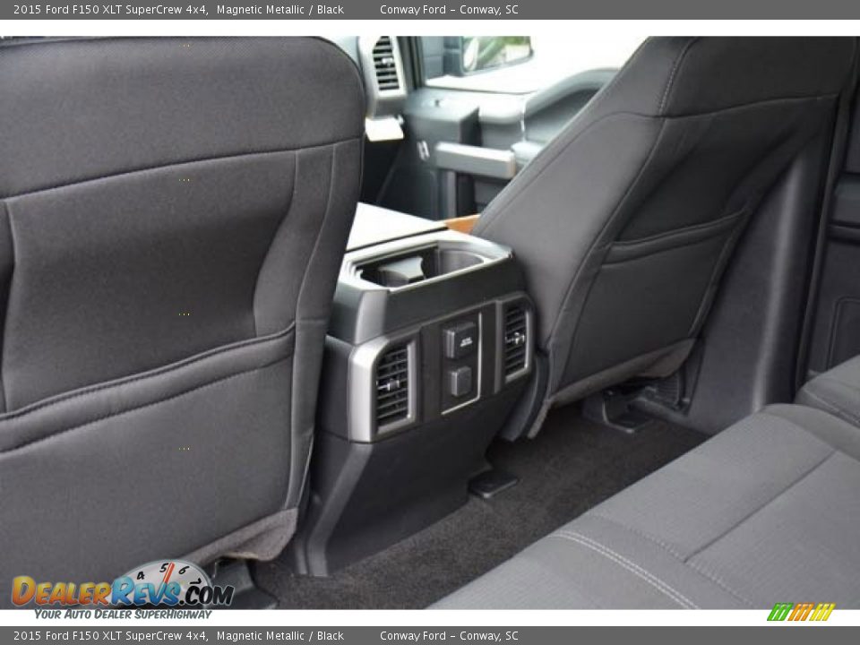 2015 Ford F150 XLT SuperCrew 4x4 Magnetic Metallic / Black Photo #13