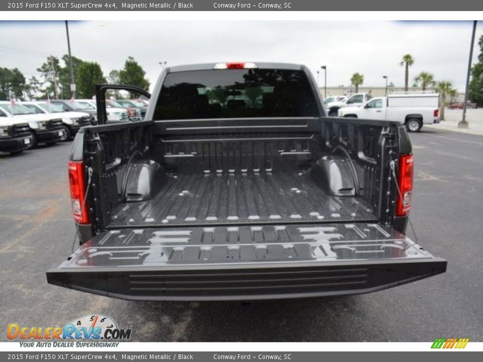 2015 Ford F150 XLT SuperCrew 4x4 Magnetic Metallic / Black Photo #16