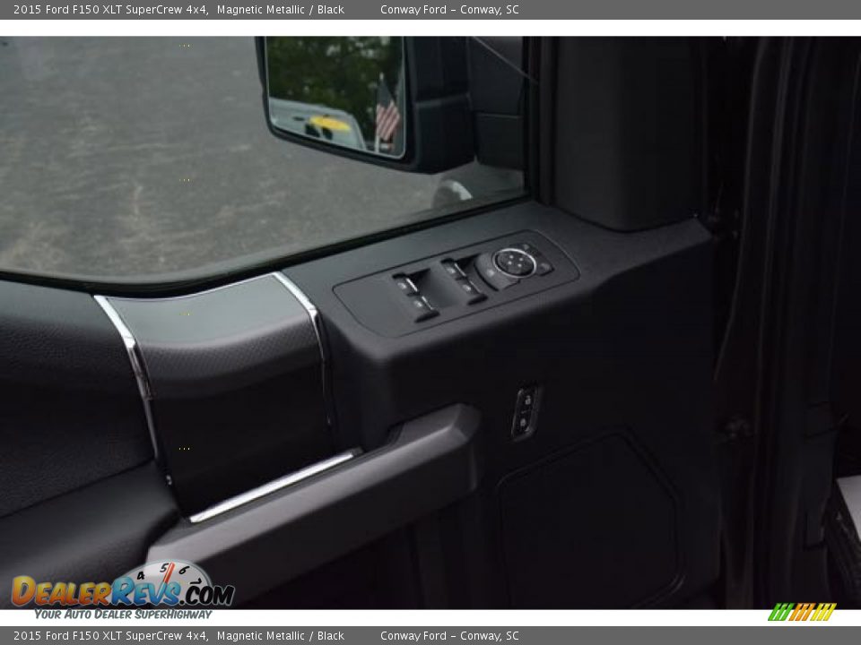 2015 Ford F150 XLT SuperCrew 4x4 Magnetic Metallic / Black Photo #19