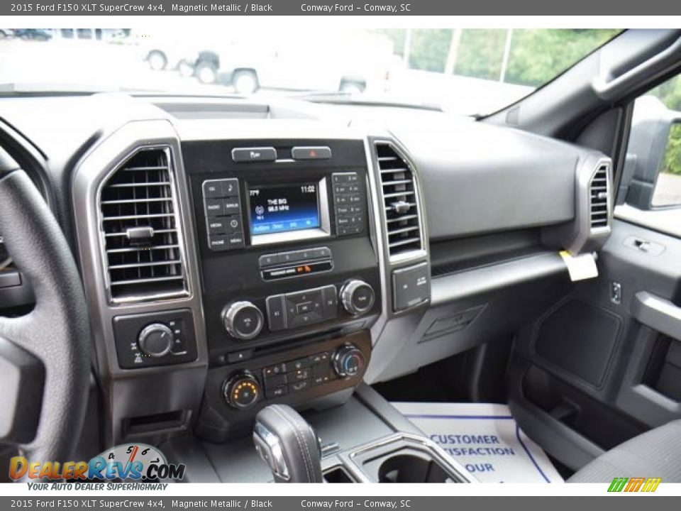 2015 Ford F150 XLT SuperCrew 4x4 Magnetic Metallic / Black Photo #28