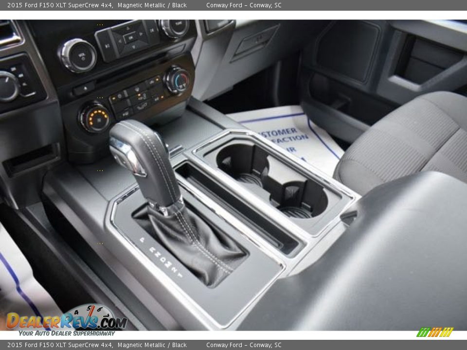 2015 Ford F150 XLT SuperCrew 4x4 Magnetic Metallic / Black Photo #29