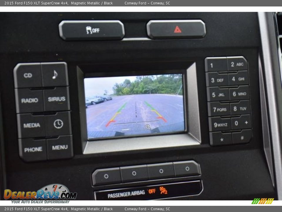 2015 Ford F150 XLT SuperCrew 4x4 Magnetic Metallic / Black Photo #31