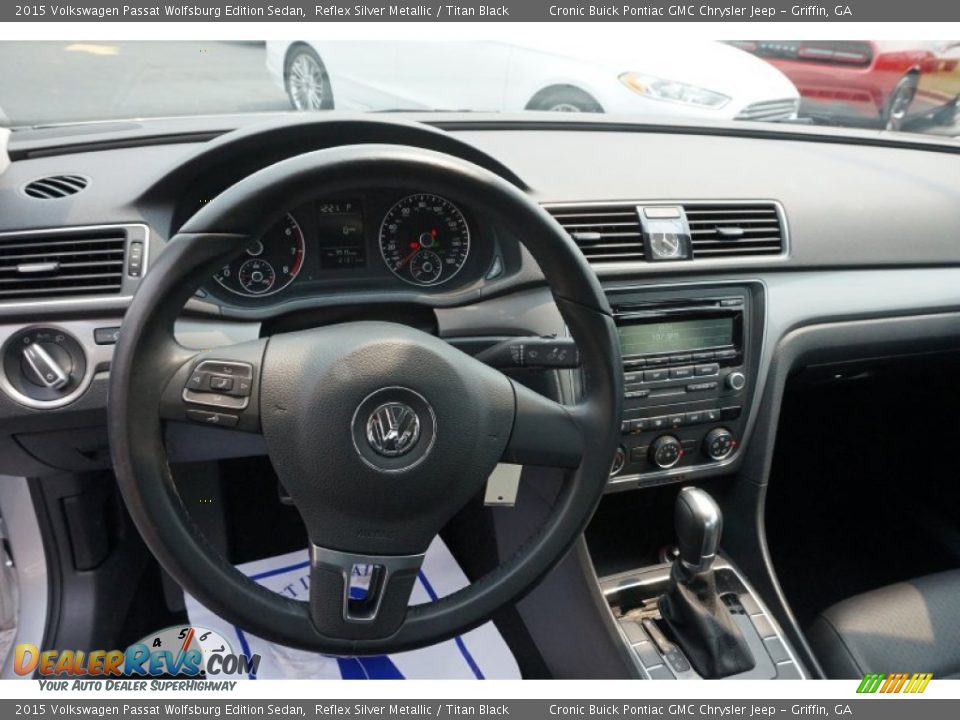 2015 Volkswagen Passat Wolfsburg Edition Sedan Reflex Silver Metallic / Titan Black Photo #10