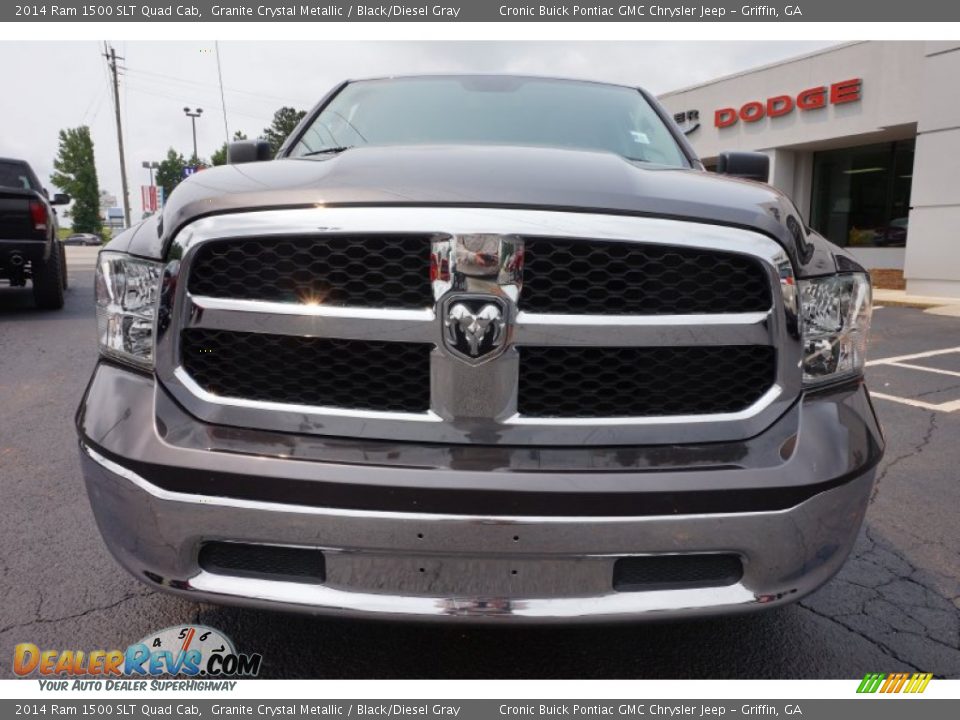 2014 Ram 1500 SLT Quad Cab Granite Crystal Metallic / Black/Diesel Gray Photo #2