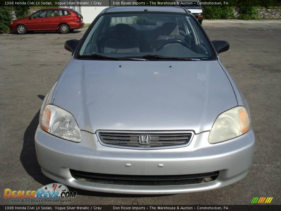 1998 Honda Civic LX Sedan Vogue Silver Metallic / Gray Photo #3