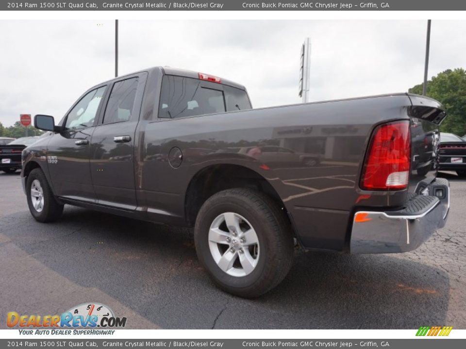 2014 Ram 1500 SLT Quad Cab Granite Crystal Metallic / Black/Diesel Gray Photo #5