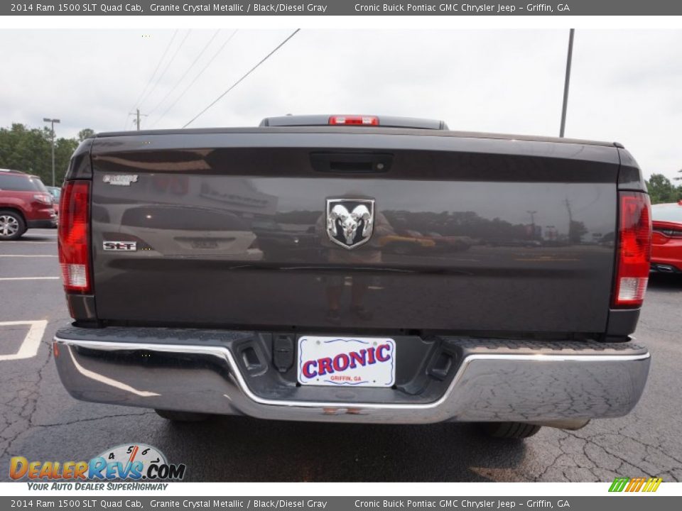 2014 Ram 1500 SLT Quad Cab Granite Crystal Metallic / Black/Diesel Gray Photo #6