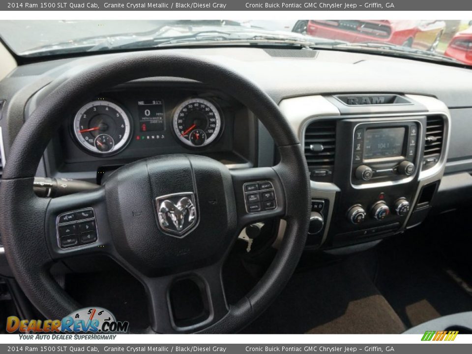 2014 Ram 1500 SLT Quad Cab Granite Crystal Metallic / Black/Diesel Gray Photo #10