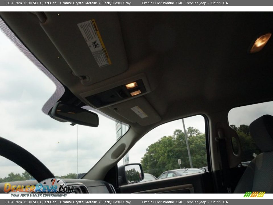 2014 Ram 1500 SLT Quad Cab Granite Crystal Metallic / Black/Diesel Gray Photo #11